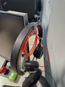 monitor headphone holder