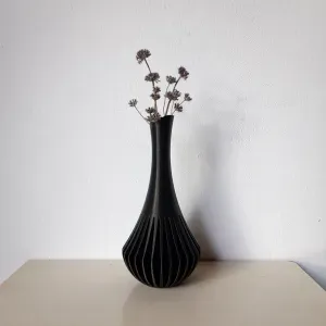 Ribbed vase