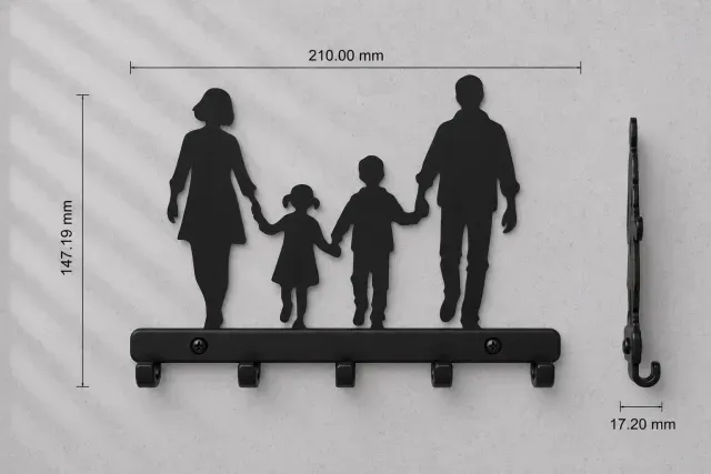 Family Key Holder — Image 2 of 4