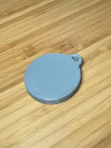 Keychain Blank Circle Template Flat