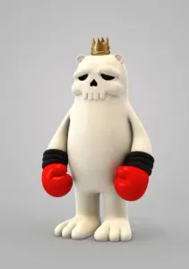 The Bear Champ Collaboration Fan Art Toy