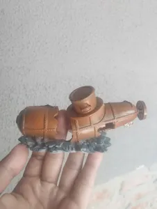 Sunken Submarine Aquarium Decoration