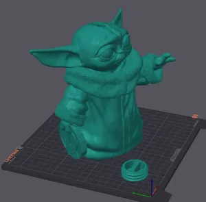 Baby Yoda Piggy Bank with Doge