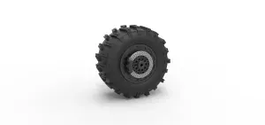 Rear wheel of Top fuel Dirt dragster motorcycle Scale 1:25