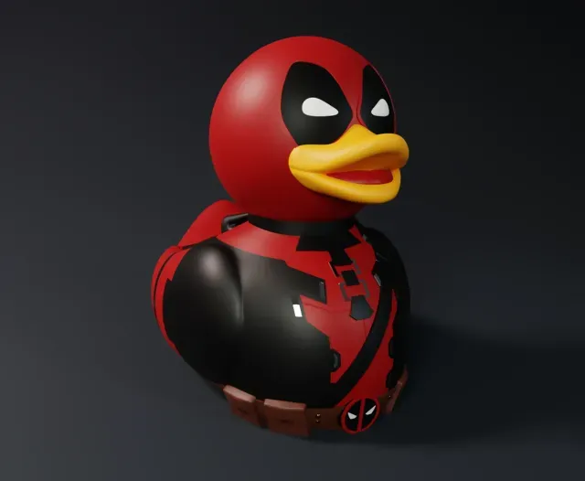 Cute Deadpool Rubber Duck