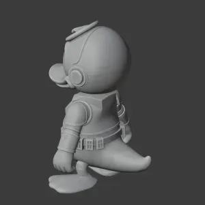 Donald Duck Stormtrooper Ring Figure