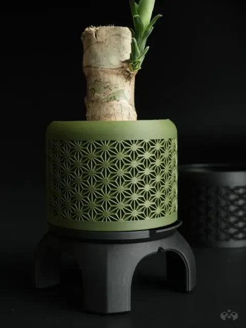 Kumiko Bonsai Planter with Legs-D80 — Фото 6 из 8