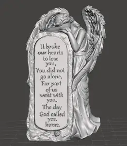 Weeping Angel  it broke our hearts Garden Statue