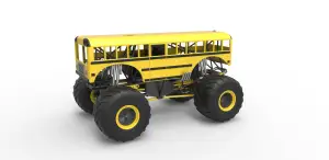 School bus Monster truck Scale 1:25