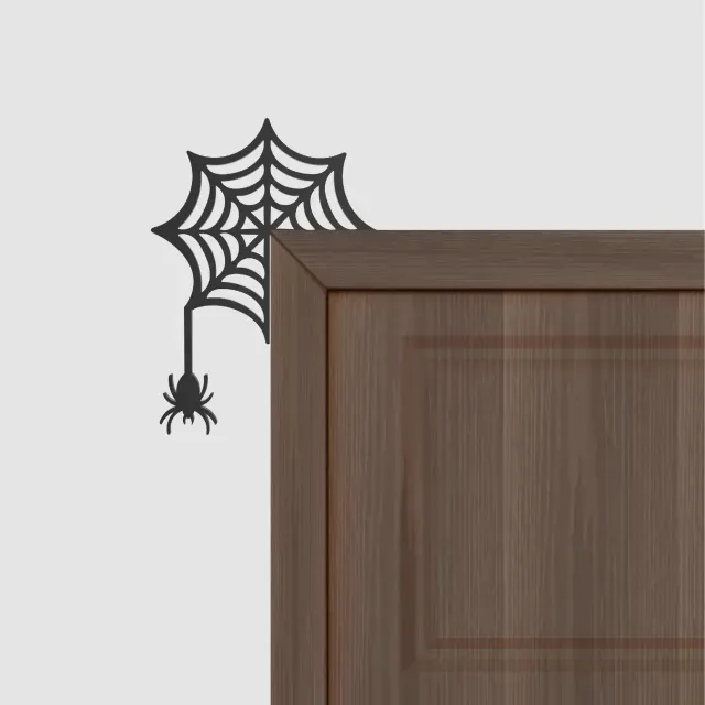 Halloween Door Corner Decor, Spider - Web Shaped — Фото 4 из 7