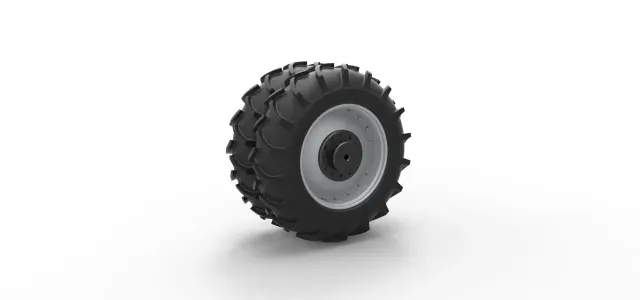 Double Wheel of Vintage Monster truck Scale 1:25 — Фото 8 из 9