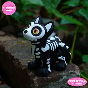 Print In Place Flexi Ghost Cat Articulated