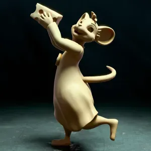 Mipsy the Mouse Figure – 3D Printable Adorable Character Scu