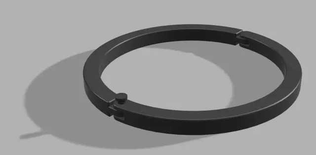 Hinged collar with pin