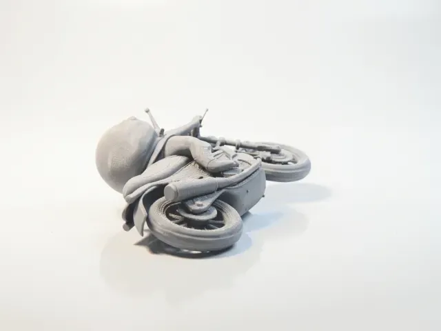 Snail Biker Figurine Animal Sculpture 3D Printable — Фото 2 из 5