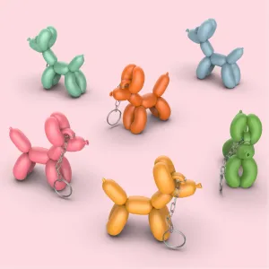 3D Balloon Dog Keychain, Dog Lover Gift for, Balloon Animal