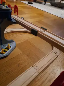 Brio train railway bridge support