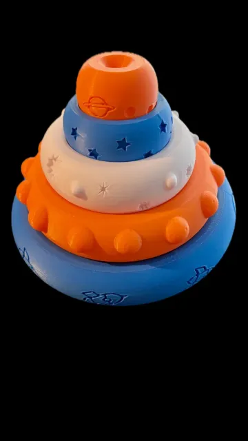 Saturn's (Tower) Rings Toy Puzzle for Kids — Image 3 of 9