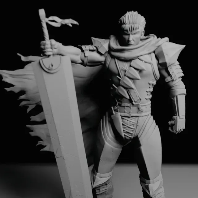Guts Sculpture - Berserk Fan Art
