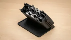 Adjustable Desktop Pen & USB Cable Organizer