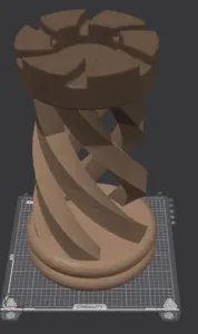 EZ SPIRAL CHESS ROOK TABLE BASE