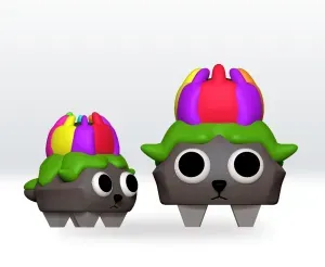 Dandys World Loyal Bud Pebble STL 3D Model Character Fanart