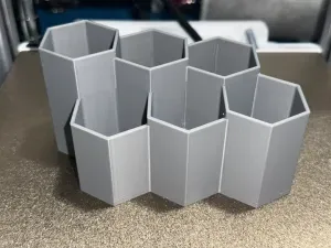 Honeycomb Desk Organizer – 6 Cell – Tall, Low & Stepped