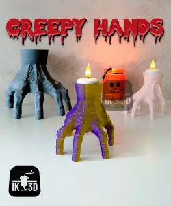 Creepy Hand Figurine + Candle Holder + Pencil Holder