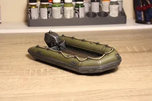 inflatable boat with motor