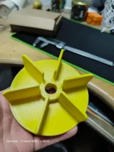 106mm Electric Motor Impeller, 15.3mm Shaft