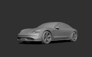 Porsche Taycan 3d print model