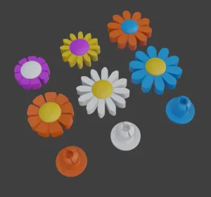 Croc Charm Flowers