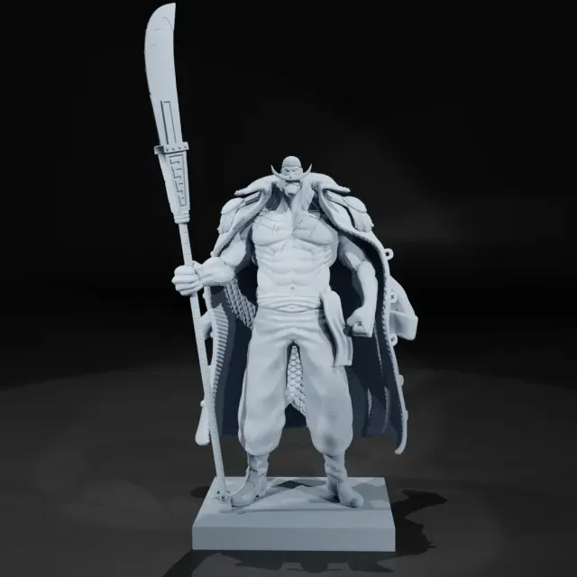 Edward Newgate - Whitebeard - One piece - 3D print - split p — Image 3 of 9