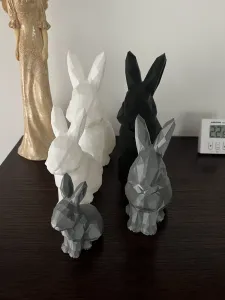 Low Poly Rabbits - WireFrame