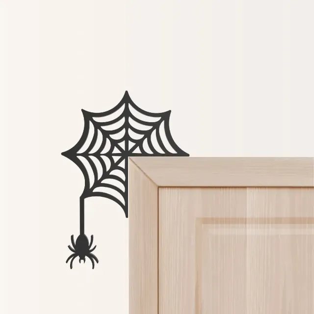 Halloween Door Corner Decor, Spider - Web Shaped — Фото 3 из 7