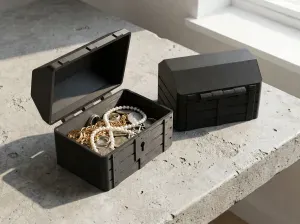 Treasure Chest - Articulated Hinge, No Supports, No Assembly