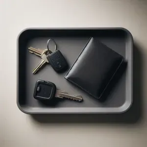 Modern Key and Wallet Tray - Storage Organizer