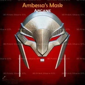 Ambessa Mask Cosplay Arcane - STL File