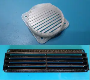 Cabinet vents 60mm Fan and Rectangular vent slanted