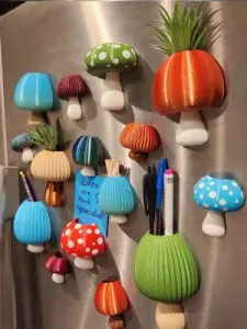 Mix and Match Mushroom Magnets!