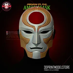 Amon Mask - Avatar Legend of Korra - Premium STL for Cosplay