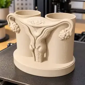 Uterus Desk Organizer STL