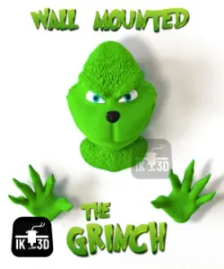 The Grinch Wall Mounted Holder / No Supports