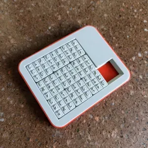 print in place sudoku puzzle 9 sliding pieces fidget toy