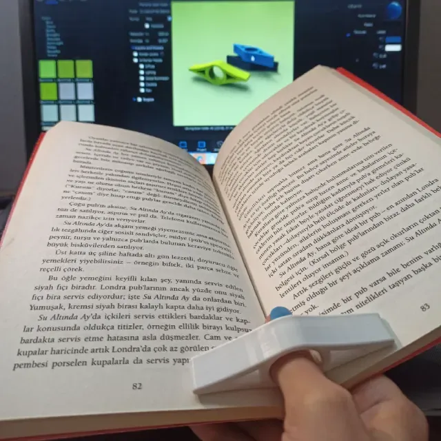Book Page Holder, BookMark 3D STL File, Comfortable Reading — Фото 2 из 4