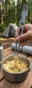 Dual-Function Camping Chopstick-Fork