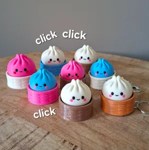 Cute dumpling fidget clicker toy
