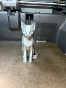 Cute Polygon Cat-Low Poly Sitting Cat Sculpture