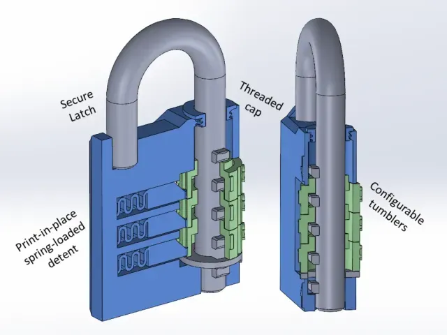 Combination Padlock — Image 2 of 9