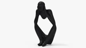 Nordic Art Abstract Thinker Statue Modern European Style